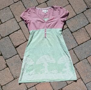 Adelheid Glücksbringer Lucky Four Leaf Clover Mushroom Gingham Plaid Dress XS